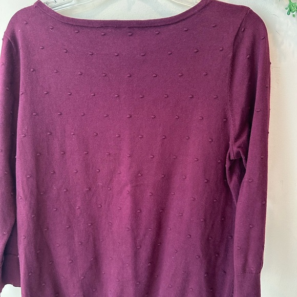 Ann Taylor Rich Plum Crew Neck Sweater - Picture 8 of 9